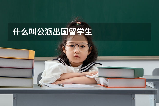 什么叫公派出国留学生