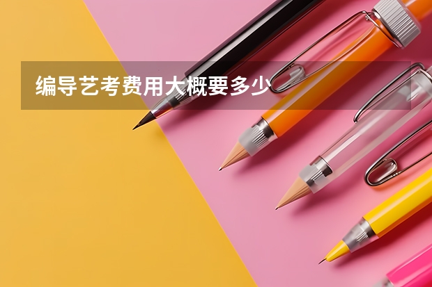 编导艺考费用大概要多少