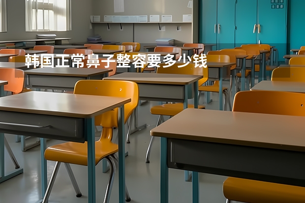 韩国正常鼻子整容要多少钱