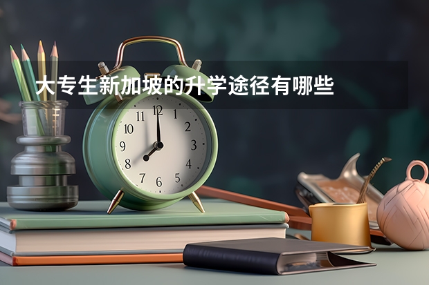 大专生新加坡的升学途径有哪些