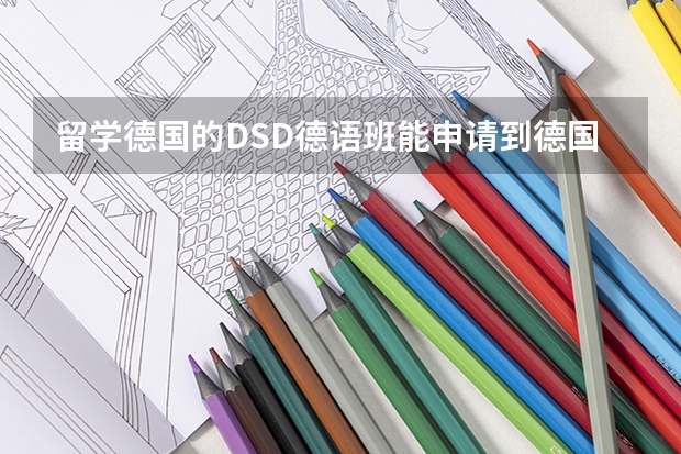 留学德国的DSD德语班能申请到德国好大学吗