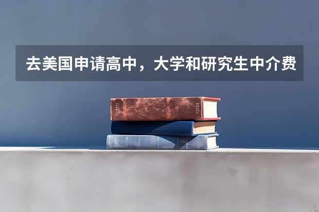 去美国申请高中，大学和研究生中介费用平均多少啊？