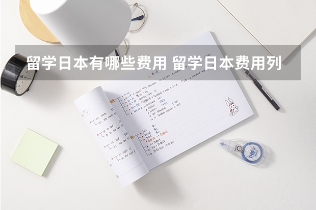 留学日本有哪些费用 留学日本费用列举