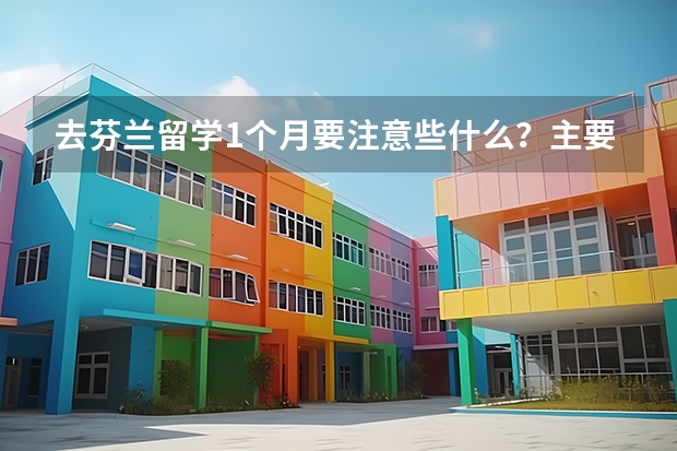 去芬兰留学1个月要注意些什么?主要是航班能携带什么?