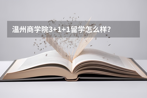 温州商学院3+1+1留学怎么样？