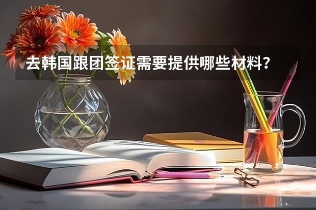 去韩国跟团签证需要提供哪些材料？