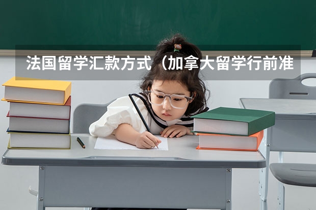 法国留学汇款方式(加拿大留学行前准备攻略一览)
