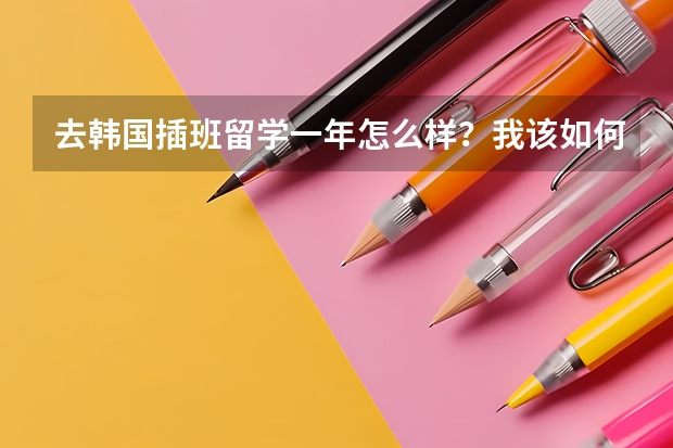 去韩国插班留学一年怎么样？我该如何选择。。。