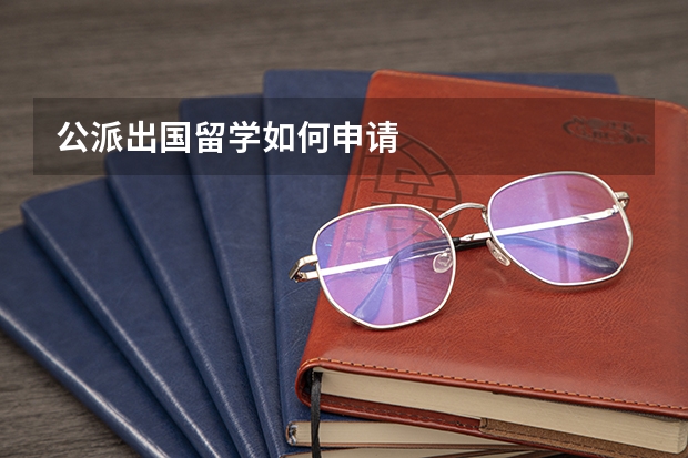 公派出国留学如何申请