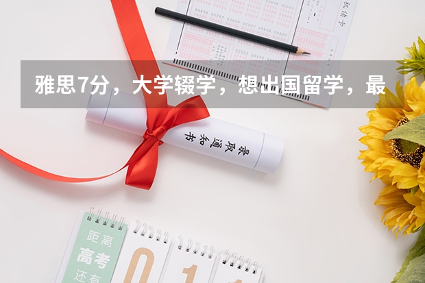 雅思7分,大学辍学,想出国留学,最好当然是北美地区,但家里没有太多钱(不足50w)我该怎么办啊啊、、、