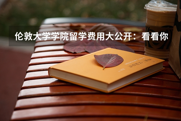 伦敦大学学院留学费用大公开：看看你一年读下来要多少钱？