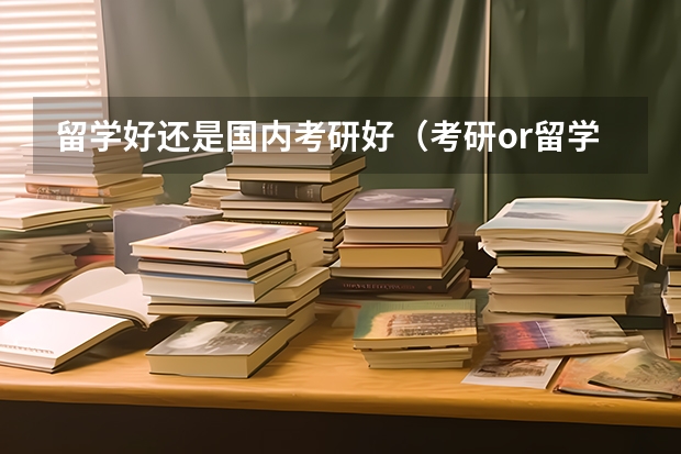 留学好还是国内考研好（考研or留学or其他...）