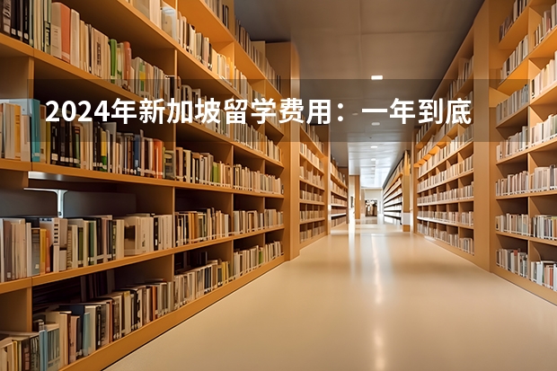 2024年新加坡留学费用：一年到底要花多少钱？