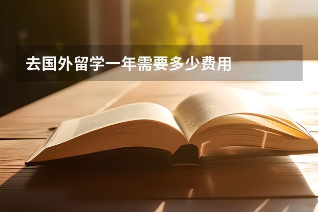 去国外留学一年需要多少费用