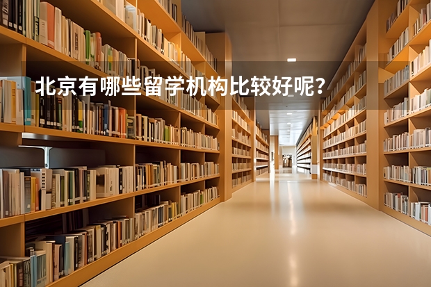 北京有哪些留学机构比较好呢?