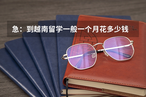 急：到越南留学一般一个月花多少钱